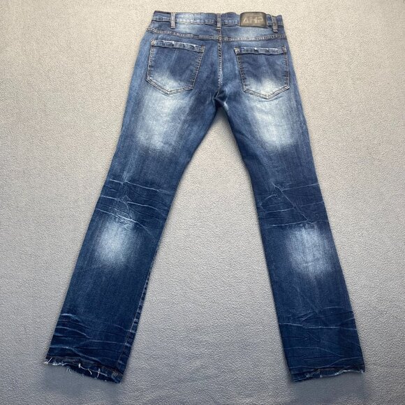 AHP Another Hype Piece Jean Men 32 Bleach/Acid Wash Distressed Hip Hop,Stretch - Picture 2 of 16